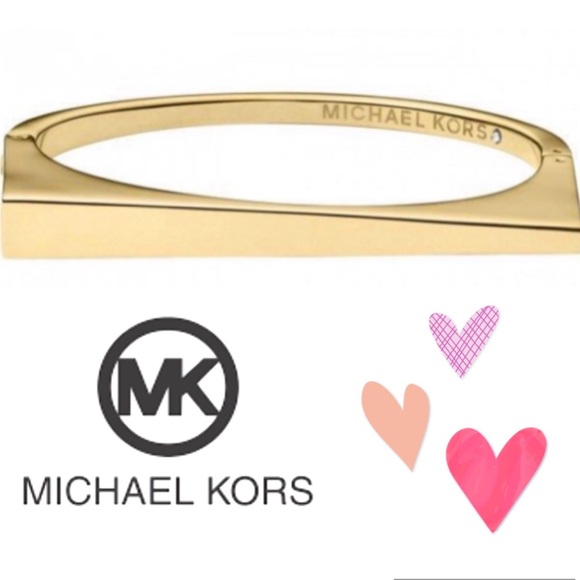 Michael Kors Jewelry - Michael KORS Bracelet Gold tone Asymmetrical Hinge